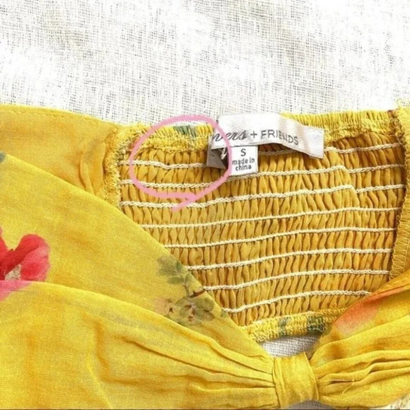 NEW Lovers + Friends BROOK Bralette Yellow Floral - Picture 12 of 14